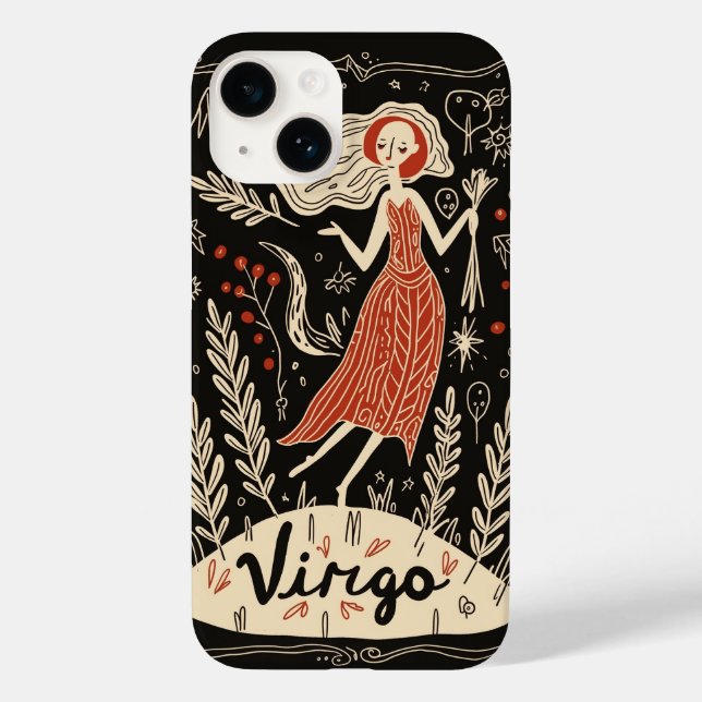iPhone Case Virgo Celestial Zodiac Art (Back)