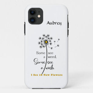 iPhone Case with Dandelion & Care Message