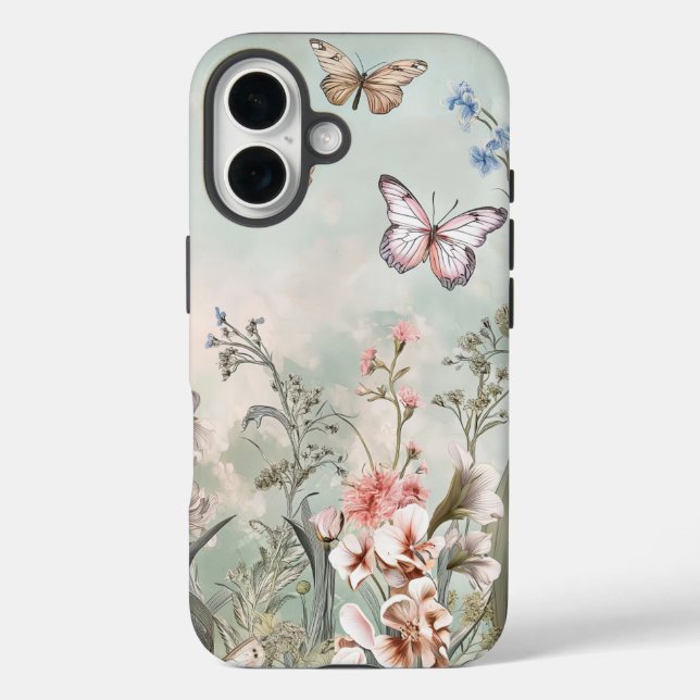  iPhone Case with flowers. (Back)