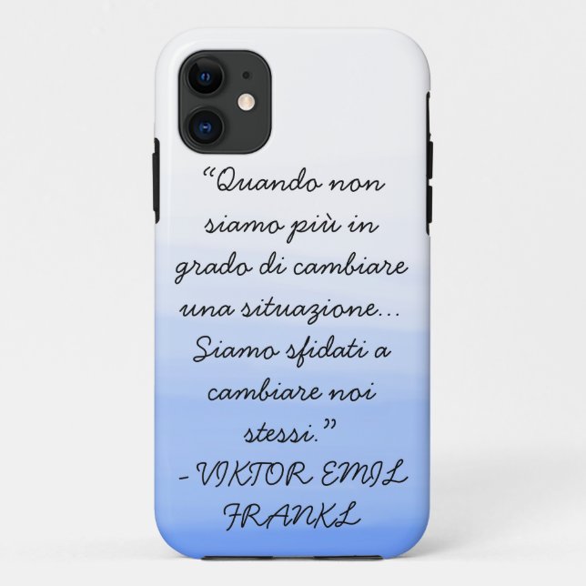 iPhone case with Italian wise saying (Back)
