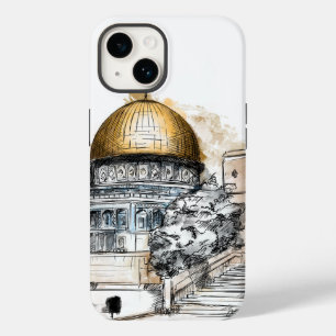 iPhone Case with Sketch of Dome of The Rock