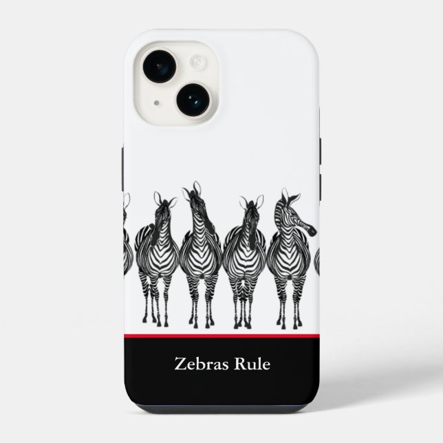 iPhone Case-Zebras Rule  Case (Back)