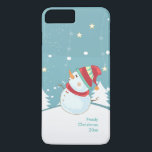 iPhone Cases-Christmas Phone Case-Winter Snowman 8 Plus/7 Plus Case<br><div class="desc">Christmas Stocking design makes a great Christmas gift for young and old! This snowman in winter design would be a perfect stocking stuffer for anyone that loves winter - young or old,  guy or gal!  Be sure to personalise it.</div>