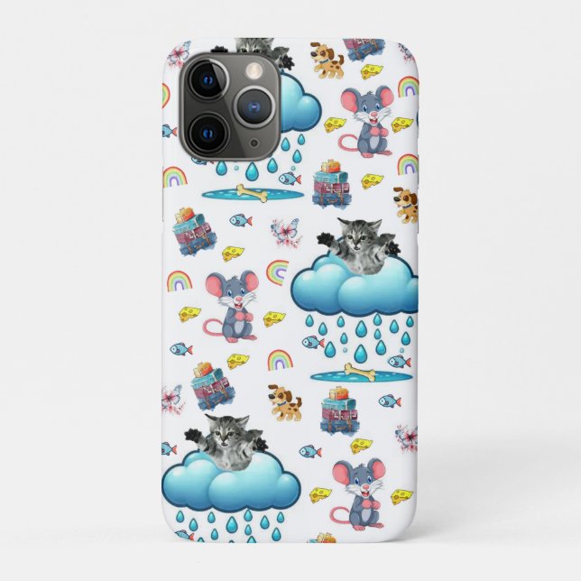 IPhone Cases Dog Mouse Fish Rainbow Cat  (Back)