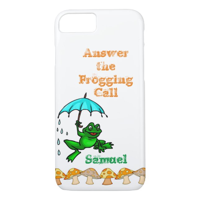 IPhone Cases Frog Mushroom  (Back)