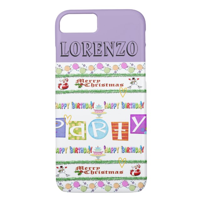 IPhone Cases Merry Christmas Happy Birthday (Back)