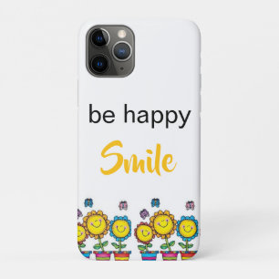IPhone Cases Mouse Be Happy Smile Sunflower Floral