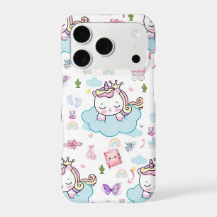 IPhone Cases Pink, Blue Unicorn Rainbow Cat
