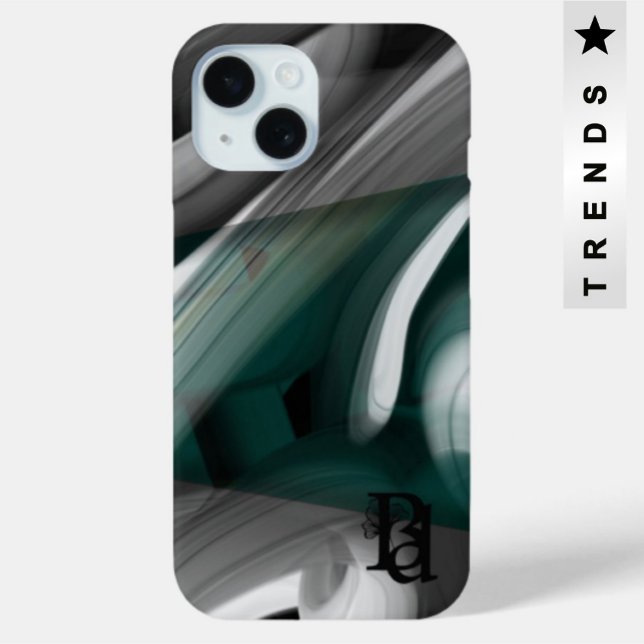 iPhone Cases Trend Abstract Art Black White Green (Creator Uploaded)