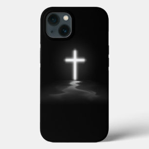 iPhone Christian Cross in the Mist 13 Case
