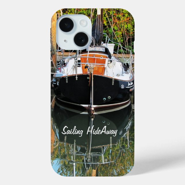 iPhone Classic Sailboat Case (Back)