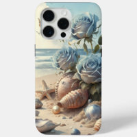 iPhone / Denim Blue Rose Beach Vibes iPhone Case 