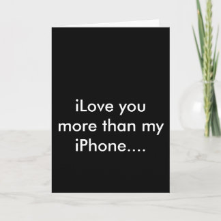 iPhone iLove appy Valentines card