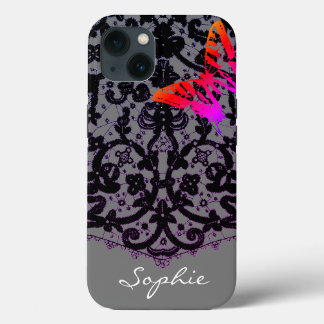 iPhone / iPad case ANTIQUE LACE CUSTOM NAME