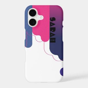 iPhone / iPad case BAUHAUS PINK WHITE DOTS PURPLE