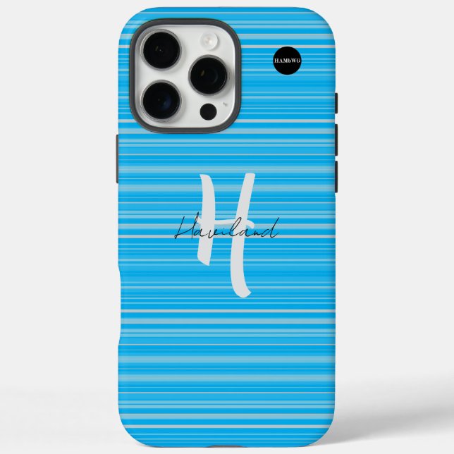 iPhone / iPad case Blue HAMbyWG (Back)