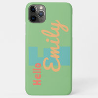 iPhone / iPad case custom green coral blue modern