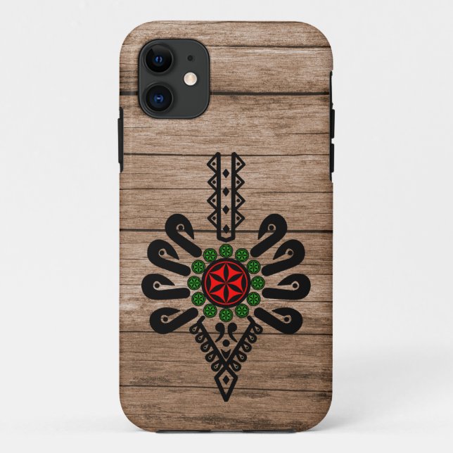 iPhone / iPad case Folk pattern of Polish highland (Back)