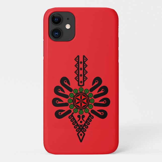 iPhone / iPad case Folk pattern of Polish highland (Back)