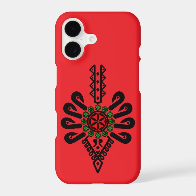 iPhone / iPad case Folk pattern of Polish highland (Back)