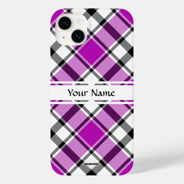 iPhone / iPad case Purple Plaid HAMbWG (Back)