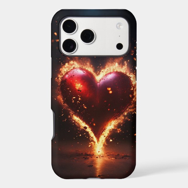iPhone / iPad Case red Hot Fire – Bold Flame Energ (Back)
