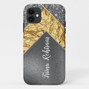 iPhone / iPad case Sparkling Glitter Silver