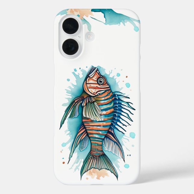 iPhone / iPad case - Watercolor Series: Lionfish (Back)