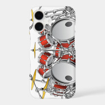 iPhone/iPad Case with Drum Set Design