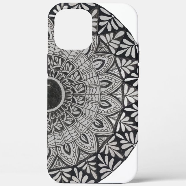 iPhone / iPad case with mandala art (Back)