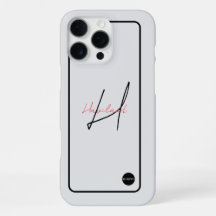 iPhone Modern Cell Phone Case w/ Name HAMbyWG