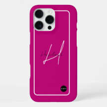 iPhone Modern Cell Phone Case w/ Name HAMbyWG