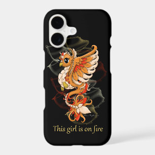iPhone Phone Case Phoenix Girl on Fire