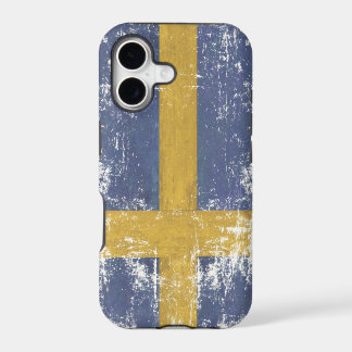 iPhone Skin with Distressed Flag from Sweden