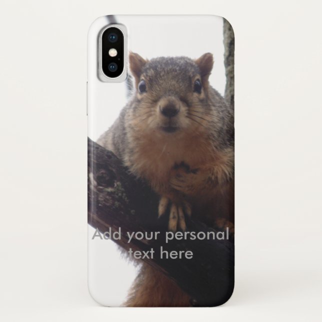 Iphone squirrel looking at you phone case (Back)