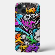 iPhone Tough Cases Full Colour Abstract Graffiti