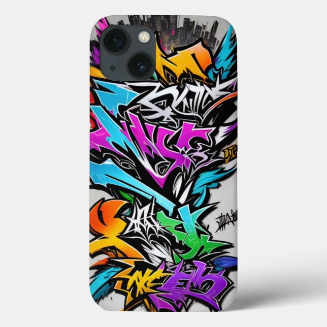 iPhone Tough Cases Full Colour Abstract Graffiti (Back)