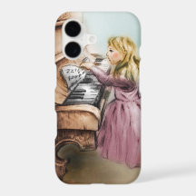 iPhone vintage case - Piano Girl