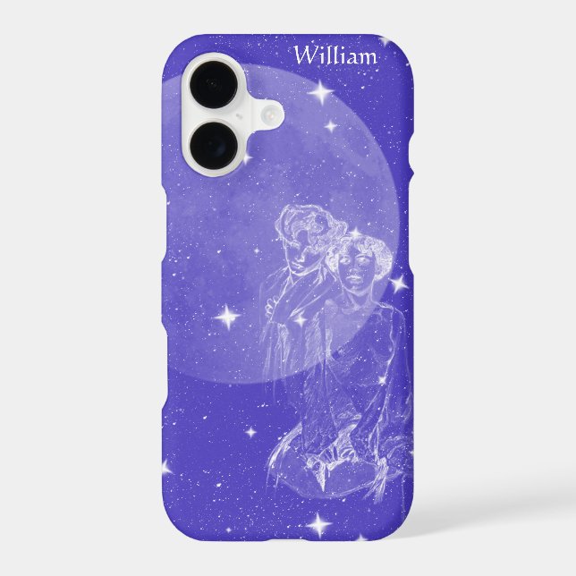 iPhone X Case with a Celestial Design (Back)