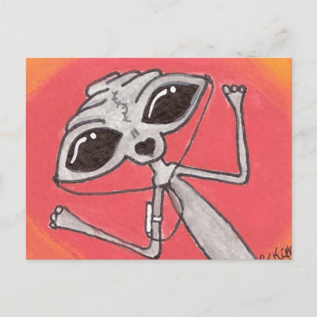 IPOD Alien Post Cards (Front)