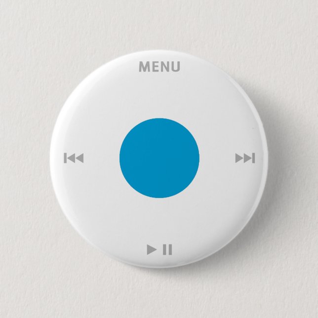 iPod(r) Click Wheel 6 Cm Round Badge (Front)