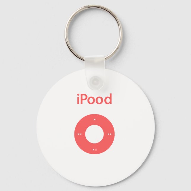 Ipod spoof Ipood pink Key Ring (Front)