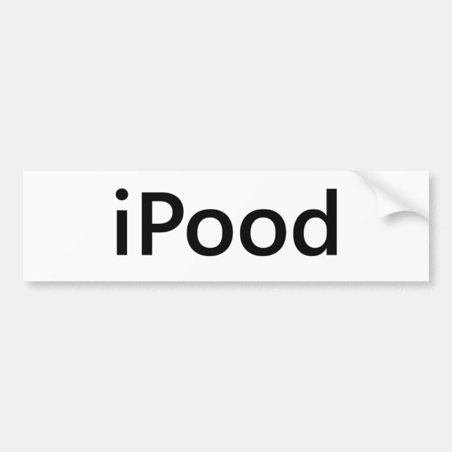 iPood Bumper Sticker (Front)