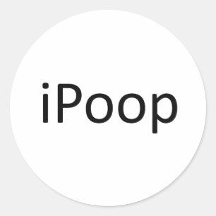 iPoop Classic Round Sticker