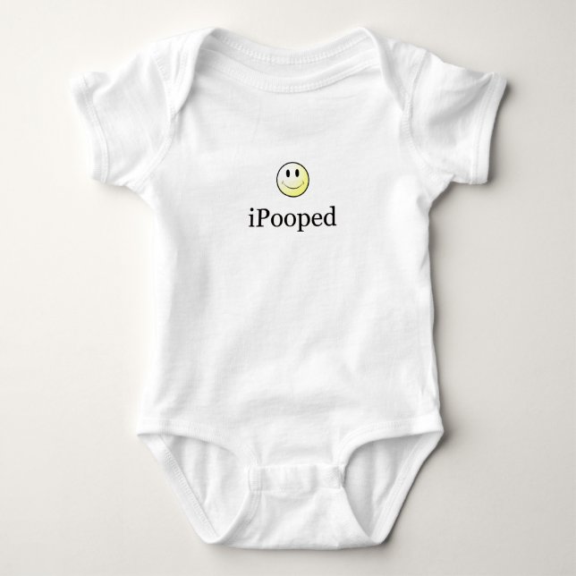 iPooped Baby Bodysuit (Front)