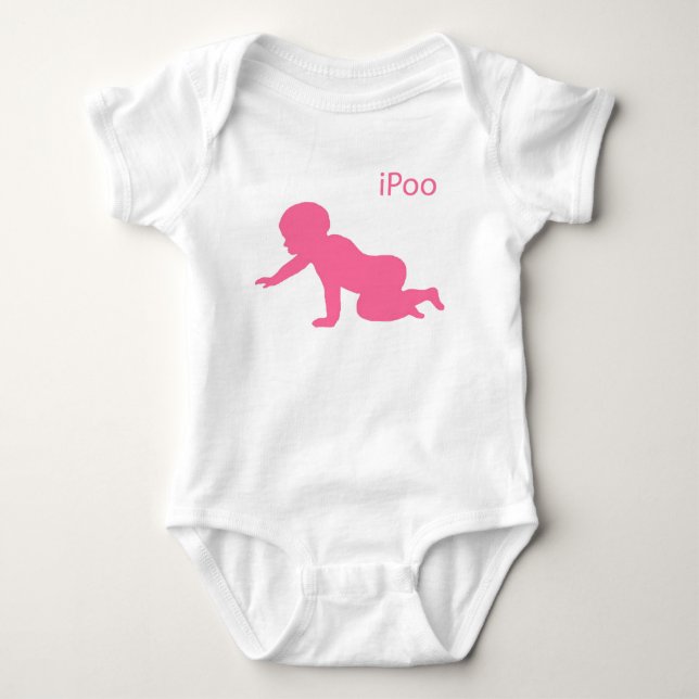 ipooPink Baby Bodysuit (Front)