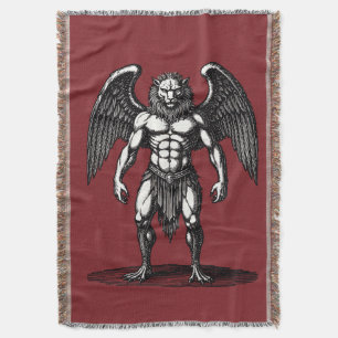 Ipos Lion Goose Hare Hybrid Throw Blanket