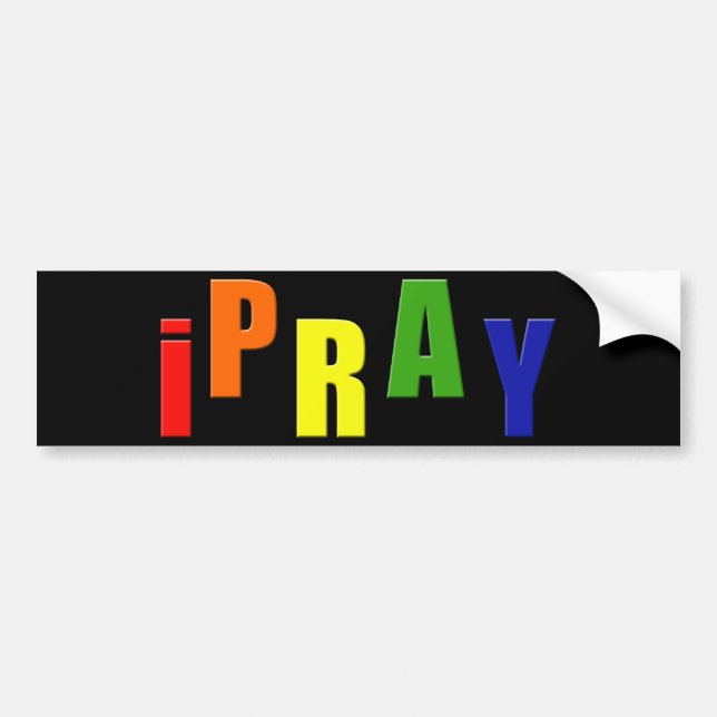 iPray bumper sticker (Front)