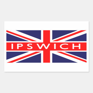 Ipswich : British Flag Rectangular Sticker