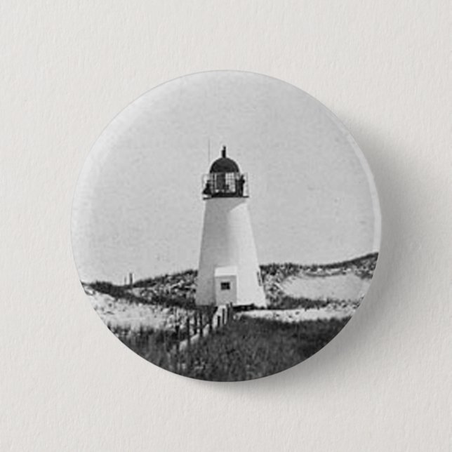 Ipswich Range Lighthouse 2 6 Cm Round Badge (Front)